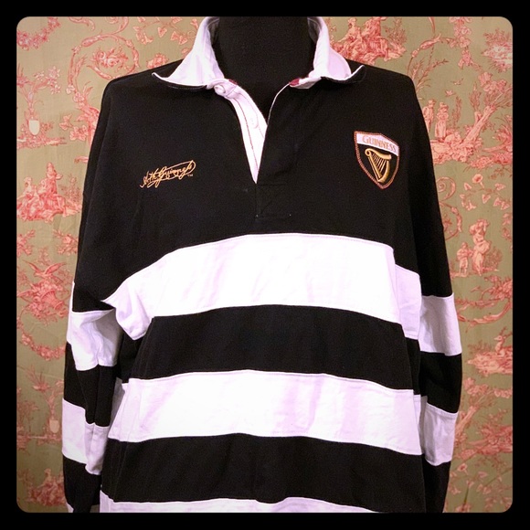 Guinness Other - Black Guinness Long sleeve Polo Shirt
